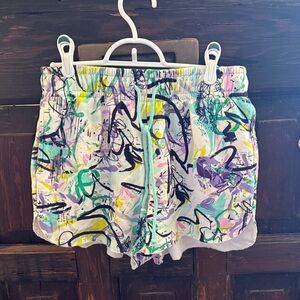 Wild Fable Multicolor Abstract Print Lounge Shorts